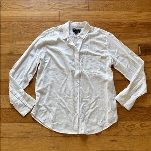 J crew garçon classic white cotton gauze button down size 4 nwot